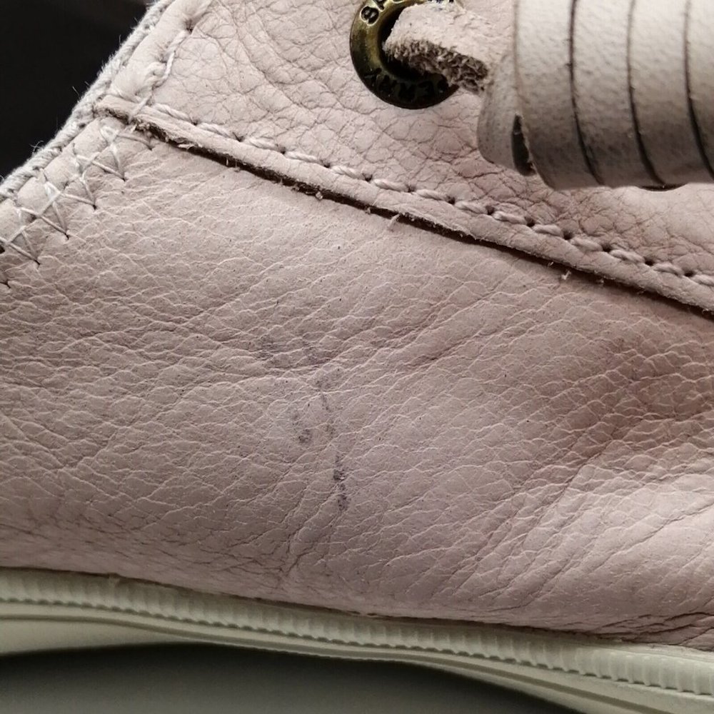 Sperry Top Sider Womens Round Toe Sneaker Pink Leather Lace Up Flat Heel 7.5 - Picture 10 of 10